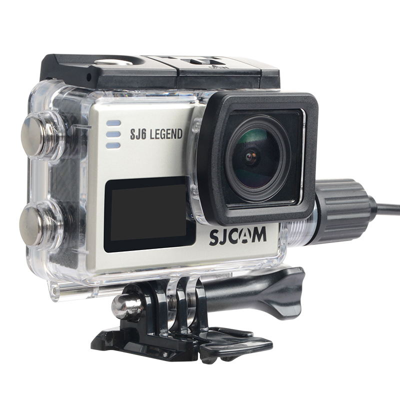 Shure Mic Mv7 - เคสกันน้ำสำหรับกล้องมอเตอร์ไซค์ SJCAM SJ6 พร้อมเคสชาร์จ อุปกรณ์เสริมสำหรับกล้องแอคชั่น SJ6