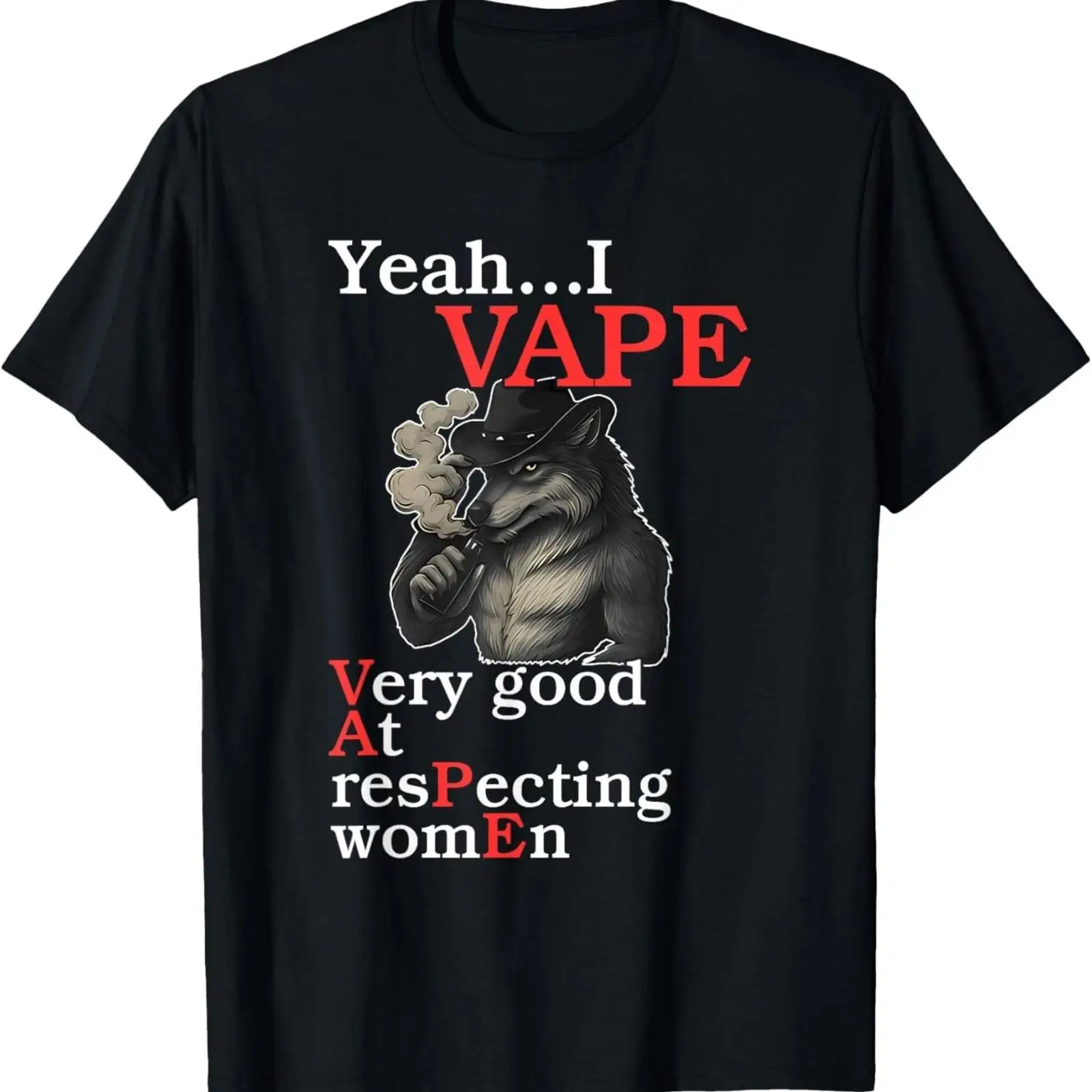 Vaping Goods - ใช่แล้ว ฉันชอบใช้บุหรี่ไฟฟ้าและเคารพผู้หญิงมาก เสื้อยืดวินเทจ ผ่านการซักแล้ว ยืดหยุ่น สบายๆ