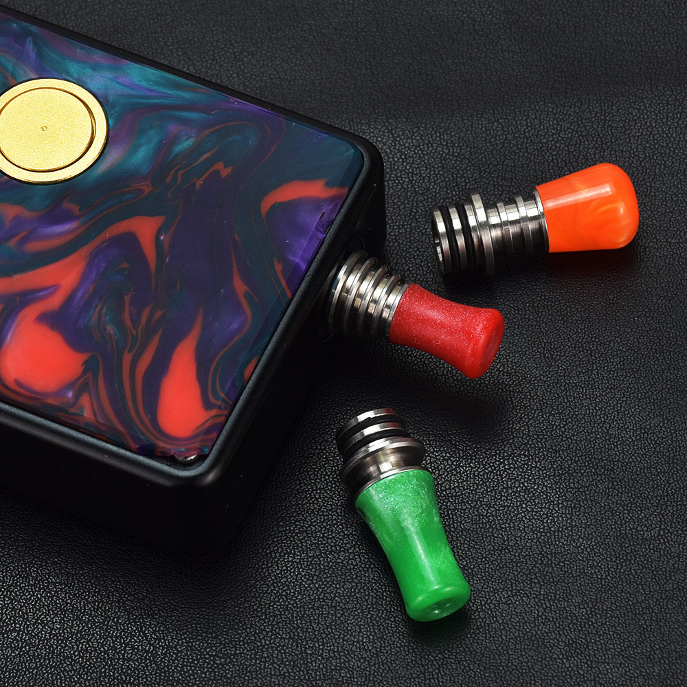 Drip Tip Resin - WOLFCOOLVAPE ออกแบบแทงค์ RDA อะตอมไมเซอร์ 510 mtl