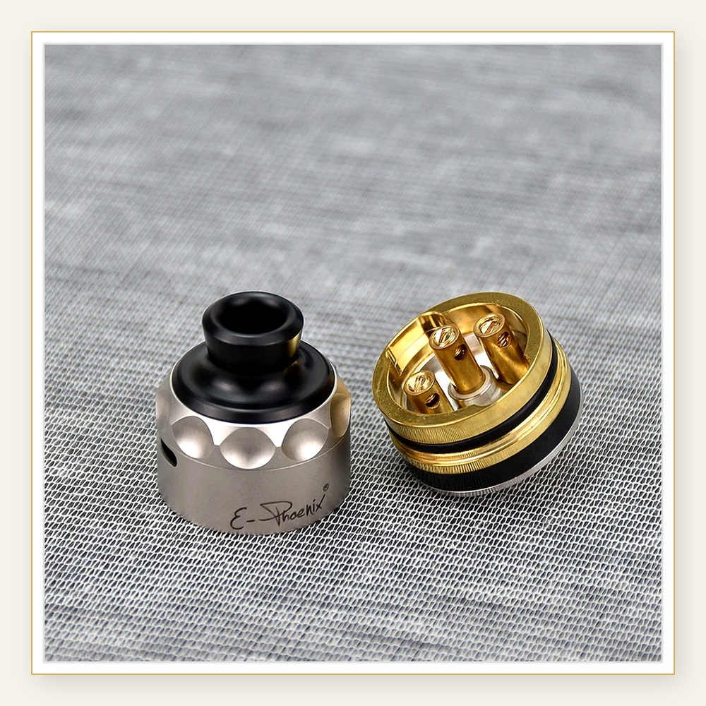 Vape Coil Replacement - E-Phoenix Resurrection V2 RDA อะตอมไมเซอร์แบบหยด 22.5