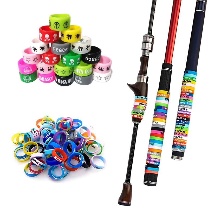 Vape Band Silicone - ปลอกซิลิโคนกันลื่น ปลอกจับซิลิโคนรูปตัว O สำหรับด้ามจับหนังสติ๊กและคันเบ็ด
