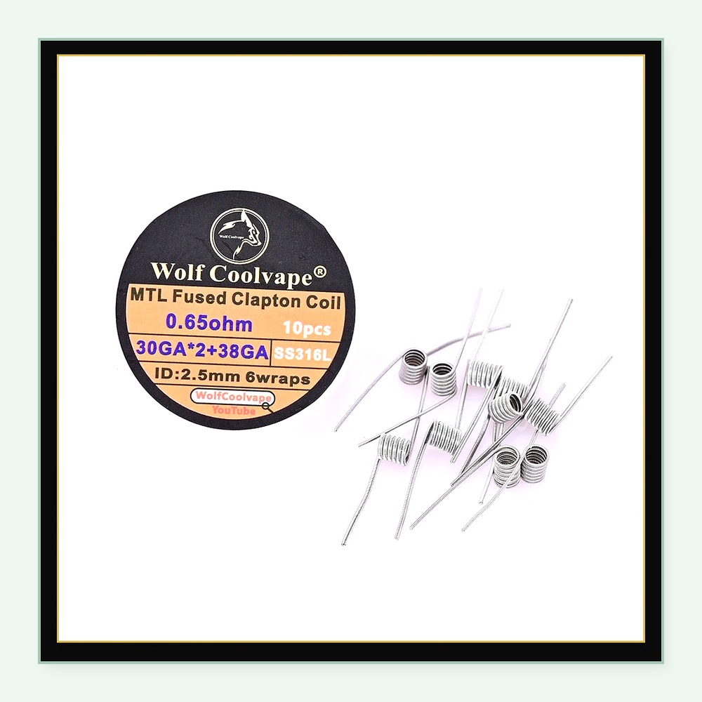 10 ชิ้น Wolfcoolvape MTL Fused - Vape Coil Replacement บทวิจารณ์และราคา