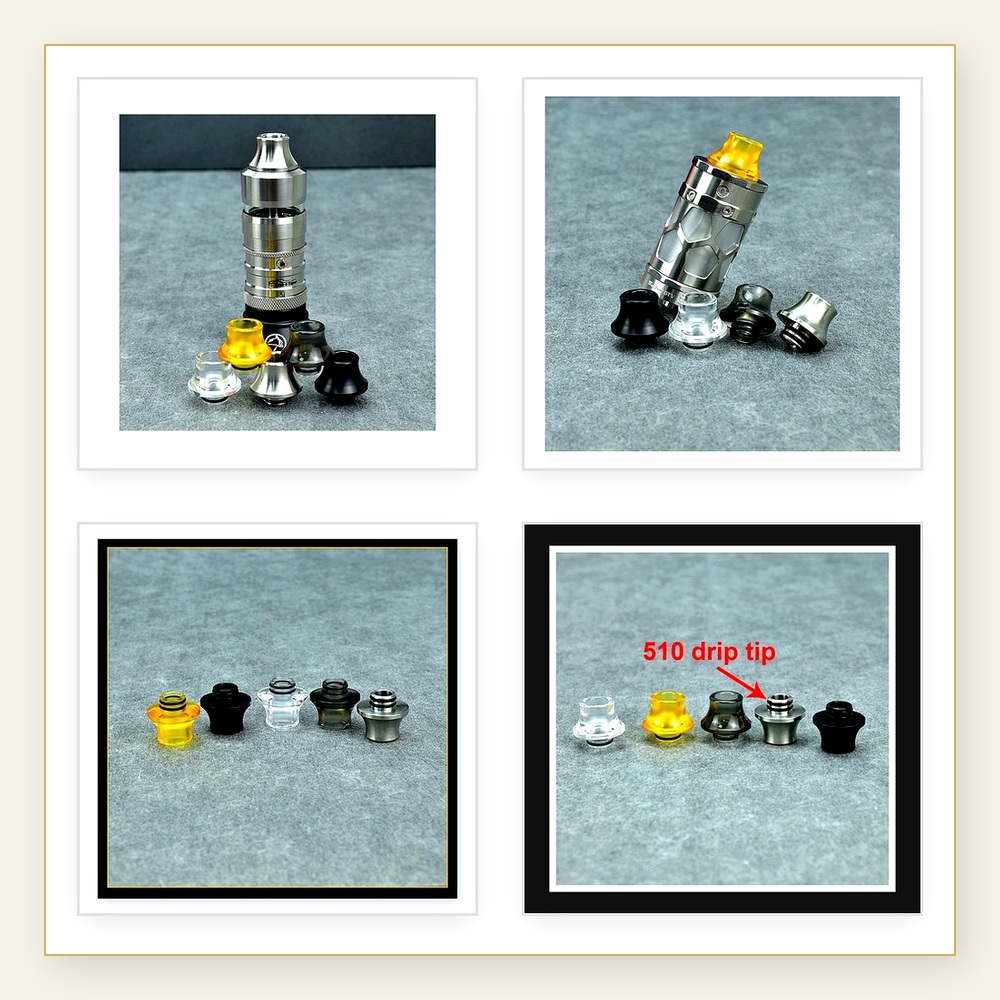 หัวดิ๊ปเรซินสำหรับ Taifun GT5, - Drip Tip Resin บทวิจารณ์และราคา