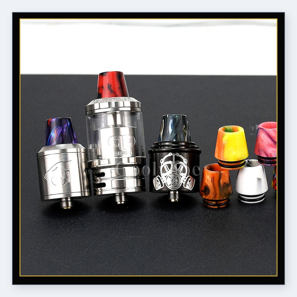 810 ดิริปทิปสีเรซิ่นแบบสุ่มสำห - Drip Tip Resin บทวิจารณ์และราคา