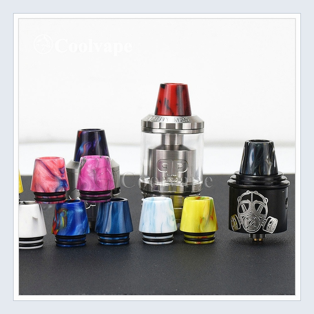 810 ดิริปทิปสีเรซิ่นแบบสุ่มสำห - Drip Tip Resin บทวิจารณ์และราคา