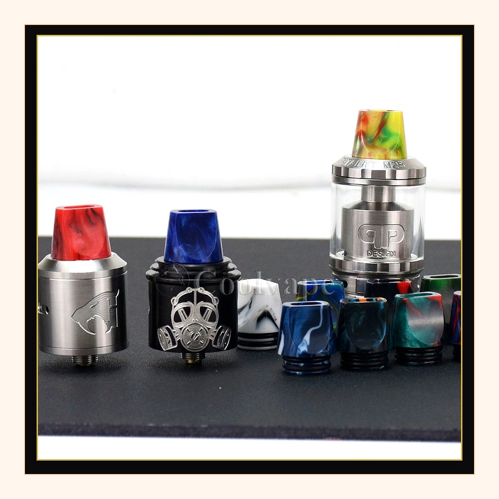 810 ดิริปทิปสีเรซิ่นแบบสุ่มสำห - Drip Tip Resin บทวิจารณ์และราคา