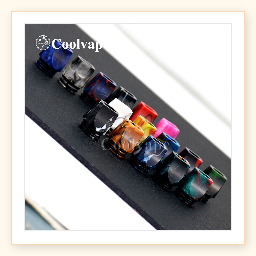 810 ดิริปทิปสีเรซิ่นแบบสุ่มสำห - Drip Tip Resin บทวิจารณ์และราคา