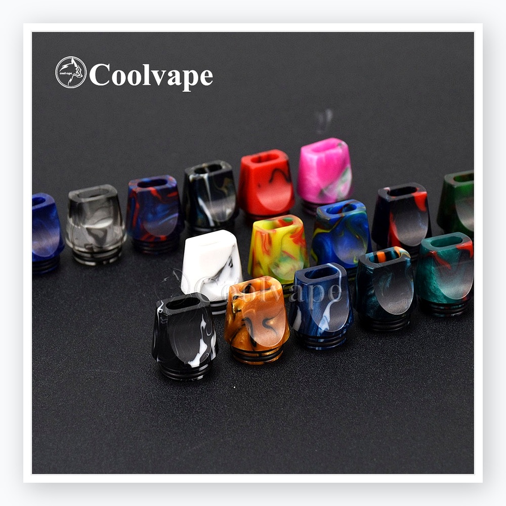 810 ดิริปทิปสีเรซิ่นแบบสุ่มสำห - Drip Tip Resin บทวิจารณ์และราคา