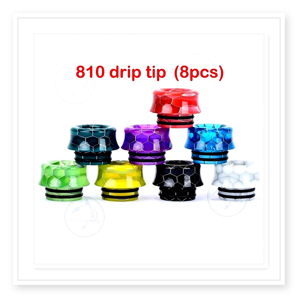 ชุดหัวสูบ Wolfcool 810 – หัวสู - Drip Tip Resin บทวิจารณ์และราคา
