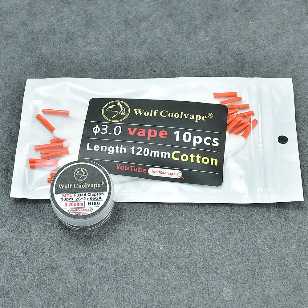 Wolfcoolvape NI80 Pre-Built ลว - Vape Coil Replacement บทวิจารณ์และราคา