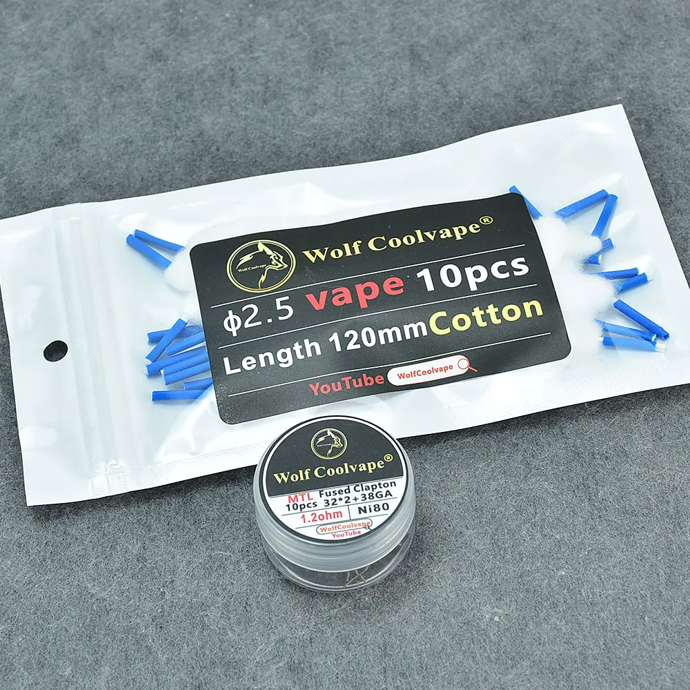 Wolfcoolvape NI80 Pre-Built ลว - Vape Coil Replacement บทวิจารณ์และราคา